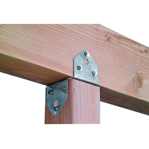 Simpson Strong-Tie BC Series BC4 Post Cap, 1000 lb Lateral, 605 lb Uplift, Steel, Galvanized