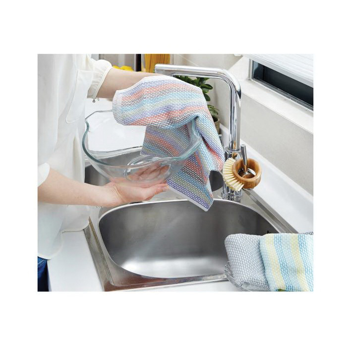 Full Circle Tidy FC10206 Dish Towel, 12 in L, 12 in W, Cotton, Multi-Color - 3