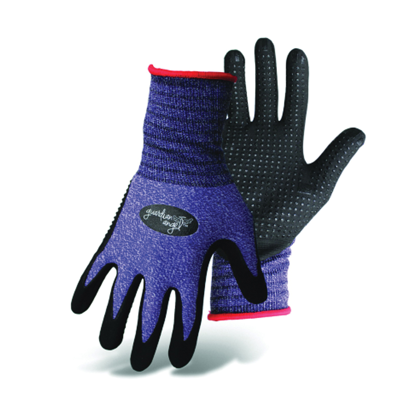 KIT-XS Gloves, XS, Knit Wrist Cuff, Purple/Red