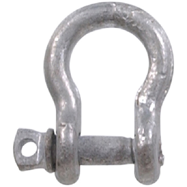 322048 Anchor Shackle Chain Link, 3/16 in Trade, 0.33 ton Working Load, Steel, Galvanized
