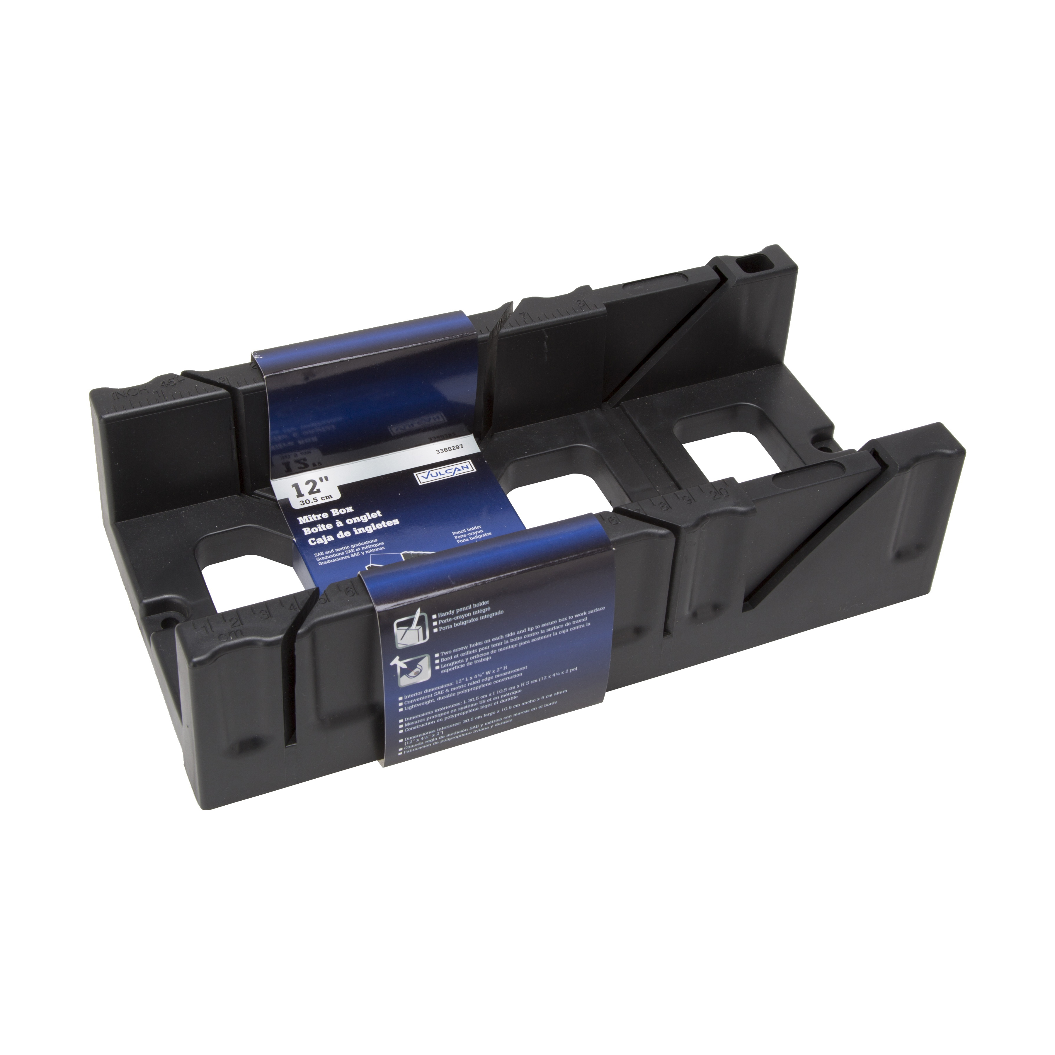 B350 Miter Box, 4.13 in (Inside), 5.75 in (Outside) W Cutting, 2.05 in (Inside), 2.75-3 in (Outside) D Cutting