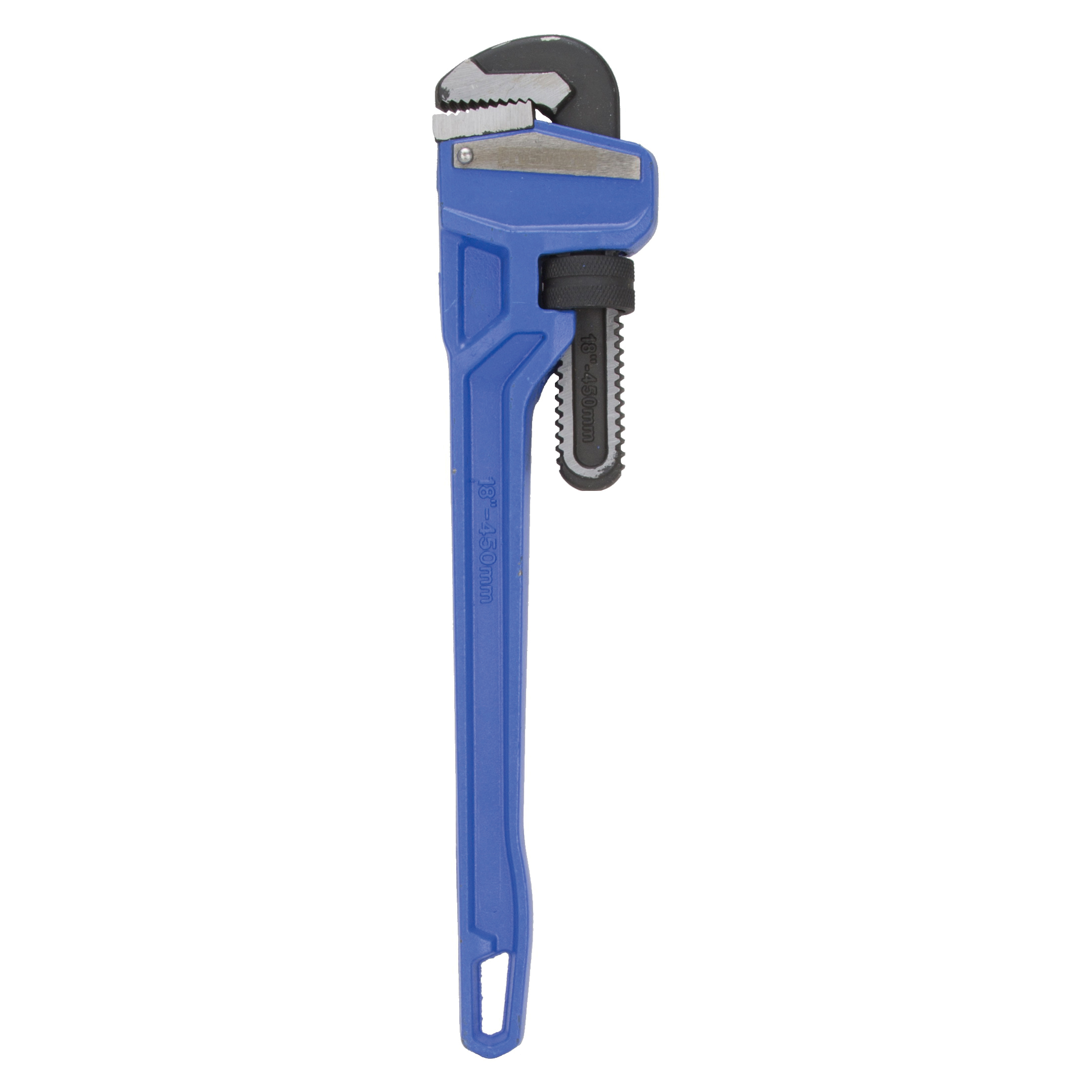 JL40118 Pipe Wrench, 50 mm Jaw, 18 in L, Serrated Jaw, Carbon Steel, Powder-Coated, Heavy-Duty Handle