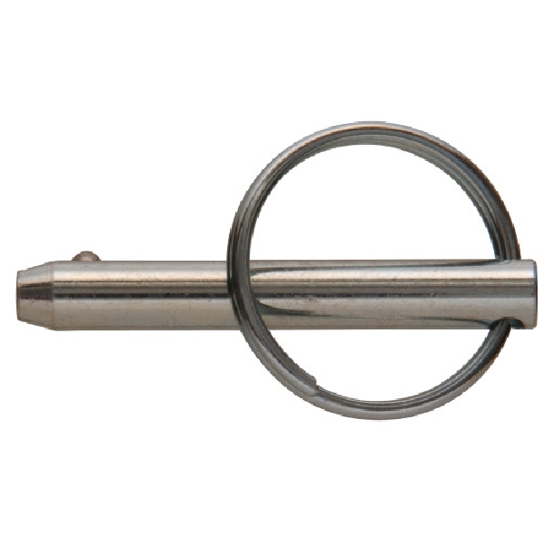 881122 Cotterless Hitch Pin, 1/4 in Dia Pin, 1-1/4 in L, Steel, Zinc-Plated