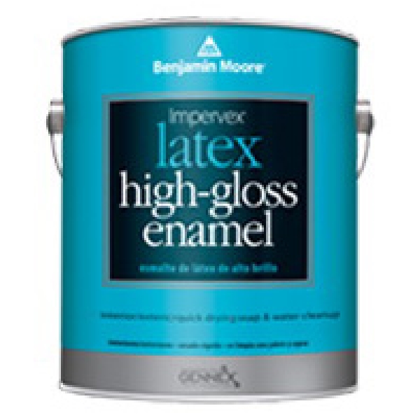 Benjamin Moore Impervex W309 Series W309-80-004 Paint, Black, High-Gloss, 1 qt, 400 to 450 sq-ft/gal Coverage Area