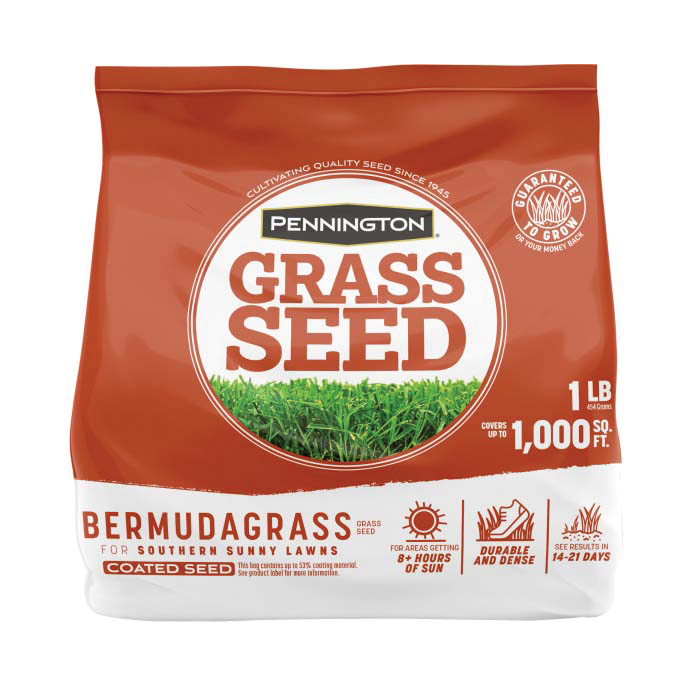 Pennington 100532463 Grass Seed, 1 lb Bag, 1000 sq-ft Coverage Area, Bermudagrass
