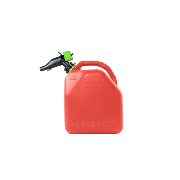 FR1G501 Gas Can, 18.8 L Capacity, HDPE, Red