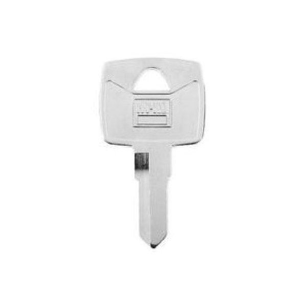 Hy-Ko 11010JD4 Automotive Key Blank, Brass, Nickel-Plated, For: John Deere JD4 Vehicle Locks