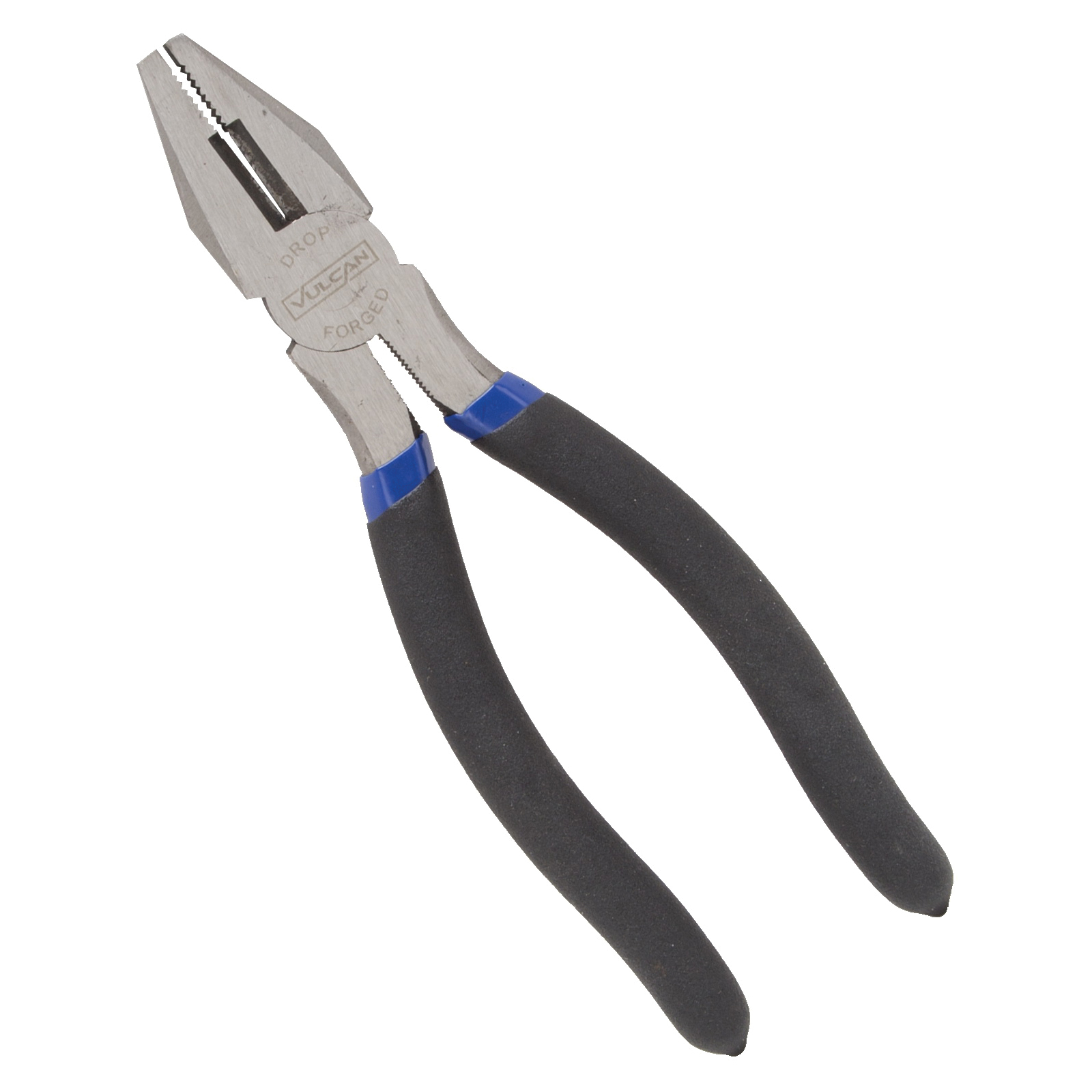 PC918-21 Linesman Pliers, 8 in OAL, 1.2 mm Cutting Capacity, 1-1/2 in Jaw Opening, Black/Blue Handle