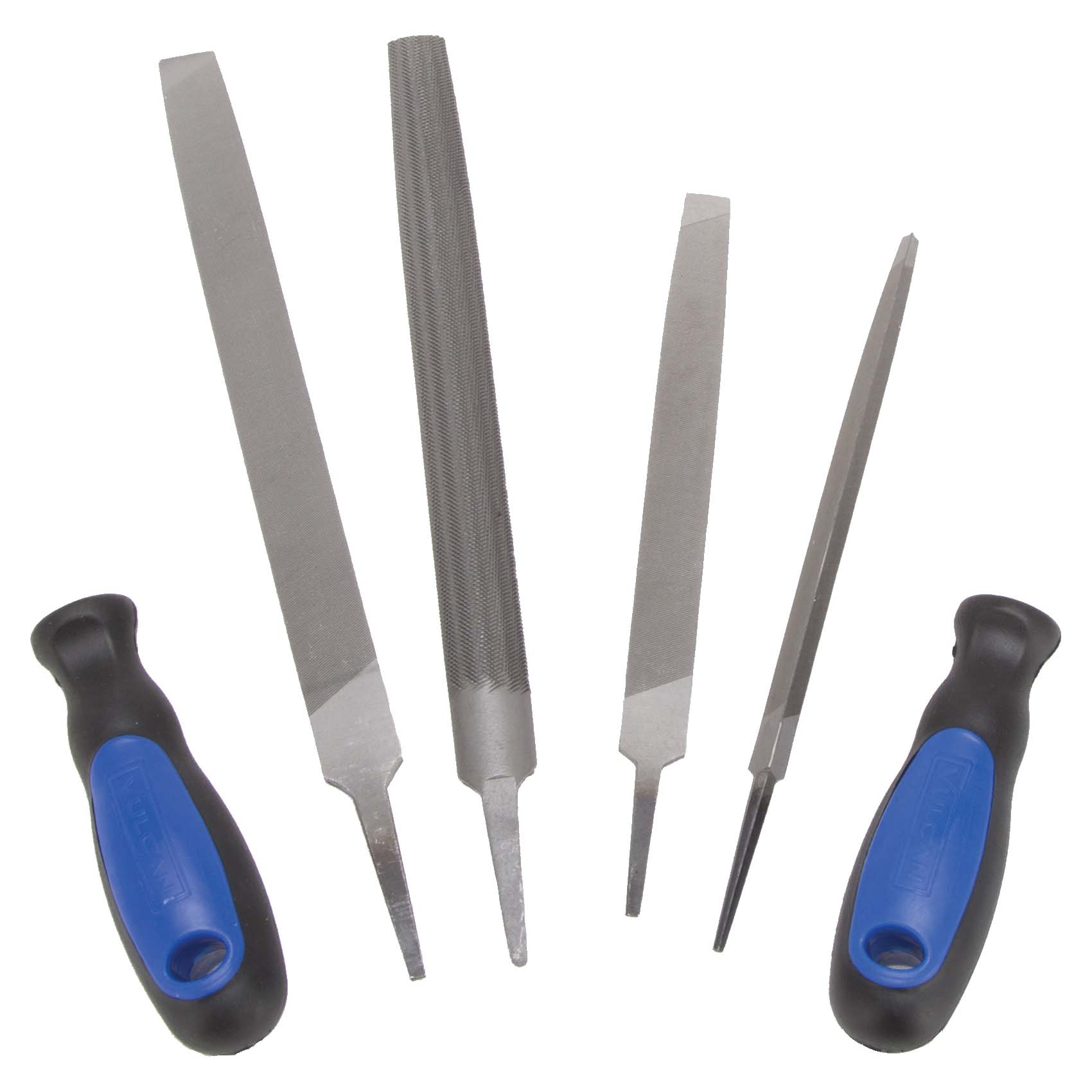 JL-FS-6PCS-2 Interchangeable Blade File Set, 6-Piece, Steel, Black/Blue