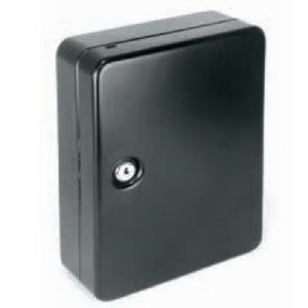 KO304 Lockable Key Cabinet, 48 Key, Metal, Black
