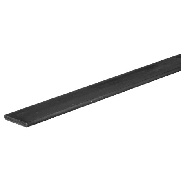 11653 Weldable Flat Stock, 1 in W, 3 ft L, 1/8 in Thick, Steel, Plain