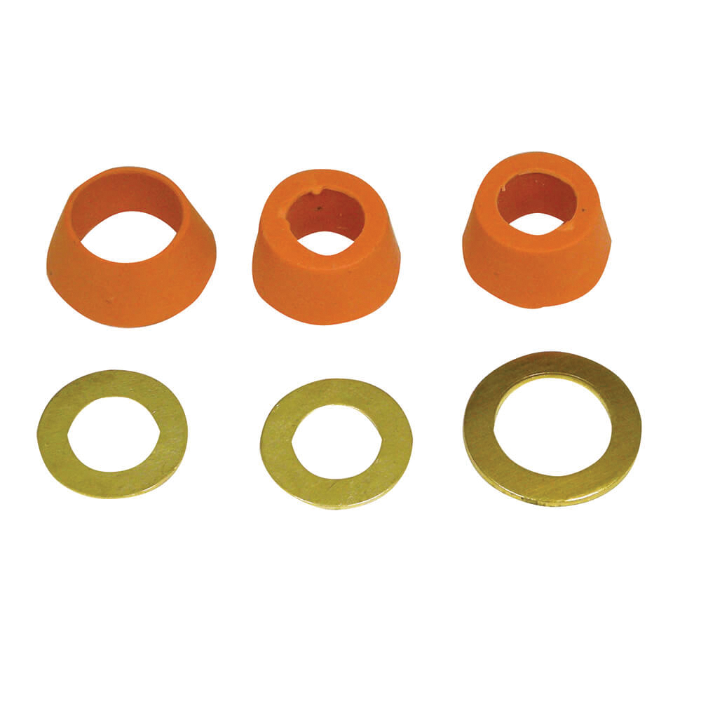 80330 Cone Washer, Rubber, Orange