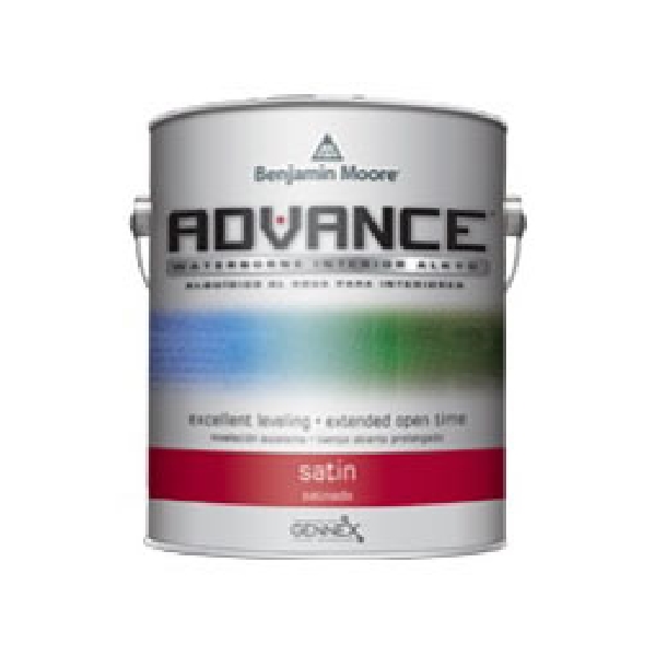 Benjamin Moore Advance 792 Series 792-3X-004 Interior Paint, Water Base, Satin Sheen, Deep, 1 qt