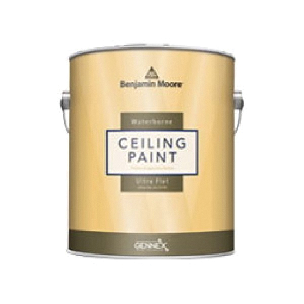 0508-1X-001 Ceiling Paint, Ultra Flat, Pastel Base, 1 gal, Latex