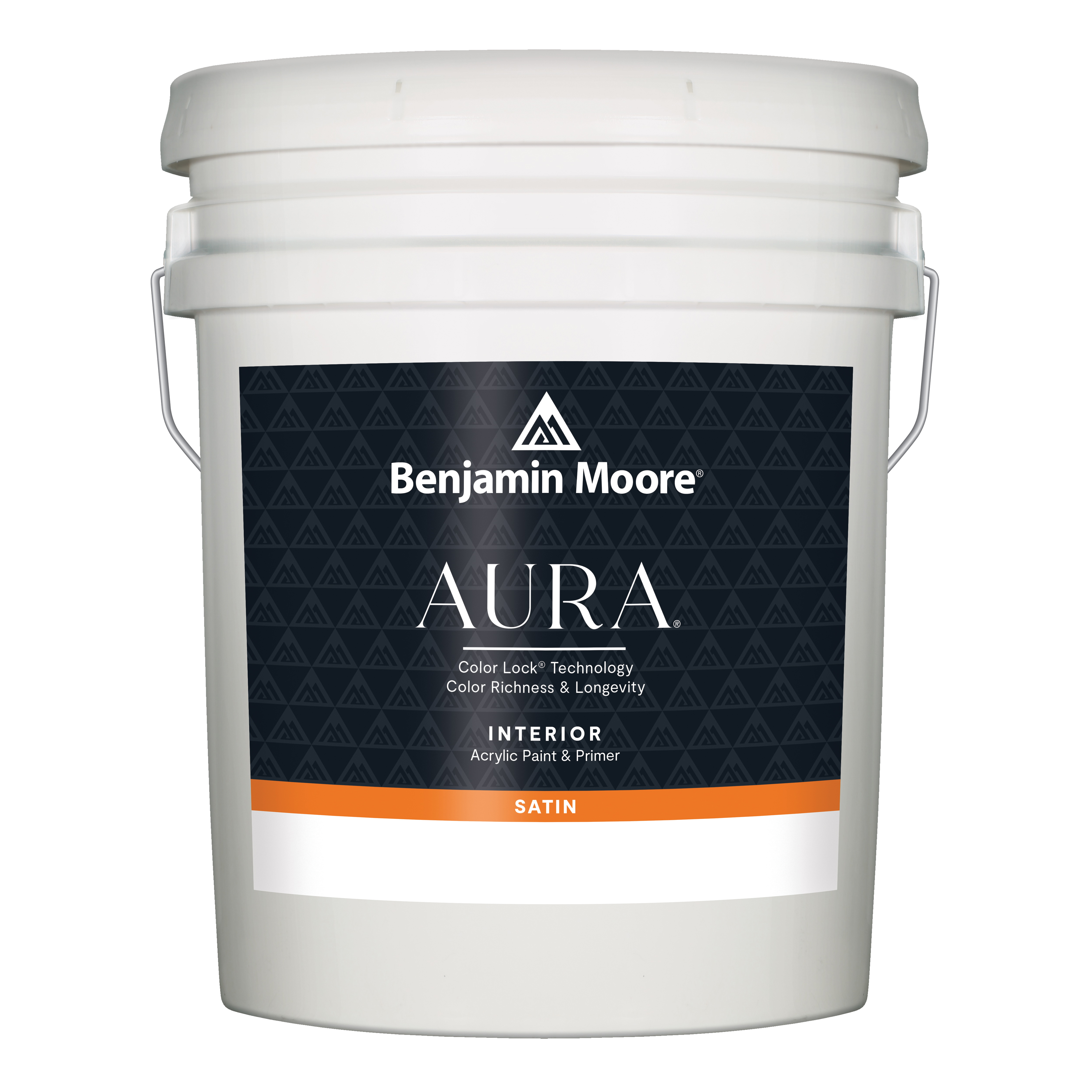 Aura Interior Paint, Benjamin Moore, Satin Sheen, Pastel, 5 gal - 1