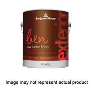 ben 0542-1X-004 Latex Paint, Low Luster Sheen, Pastel Base, 1 qt, 350 to 475 sq-ft/qt Coverage Area