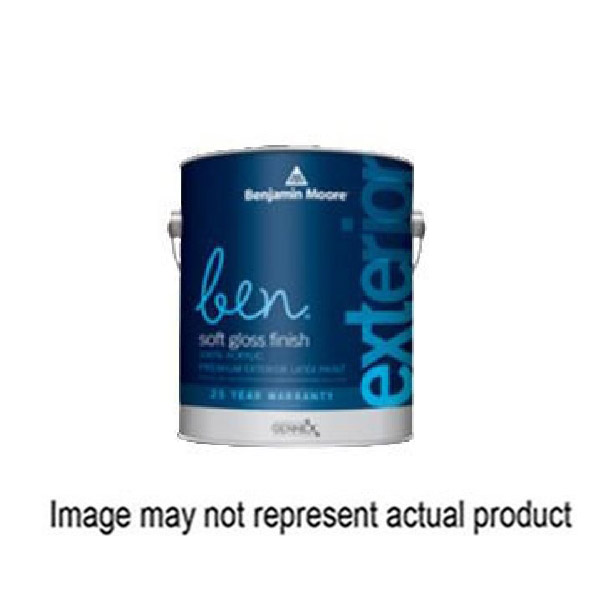 ben 0543-4X-001 Latex Paint, Soft Gloss Sheen, 4X Tint, 1 gal, Pail, 350 to 475 sq-ft/gal Coverage Area