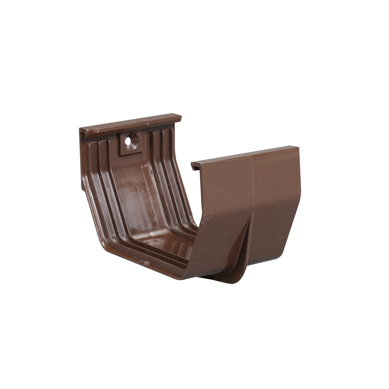 T1505 Contemporary Gutter Connector, 5 in Gutter, Vinyl, Brown