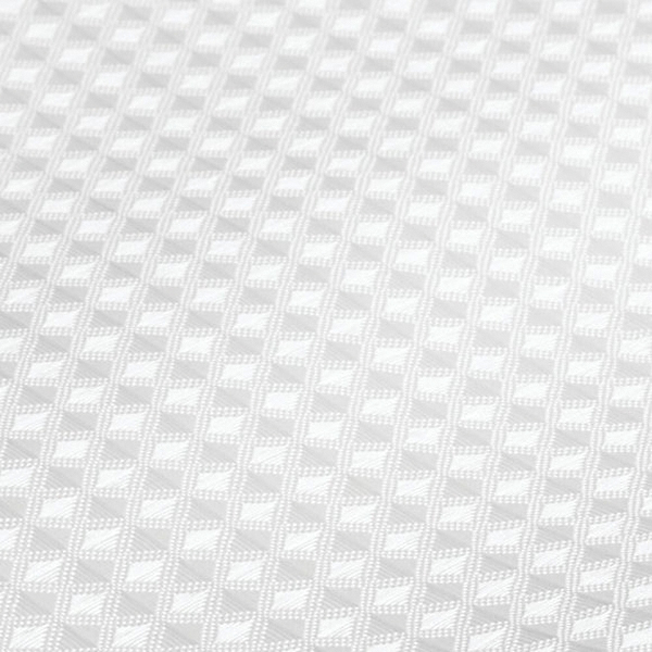 iDESIGN 22780 Shower Curtain, 72 in L, 72 in W, Polyester Fabric, White