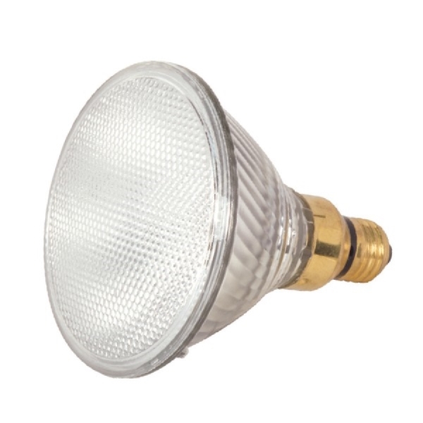 Satco S2257 Halogen Bulb, 4-3/4 in Dia x 5-5/16 in L Dimensions, 2800 cd, 70 W, Medium Skirted E26SK Lamp Base