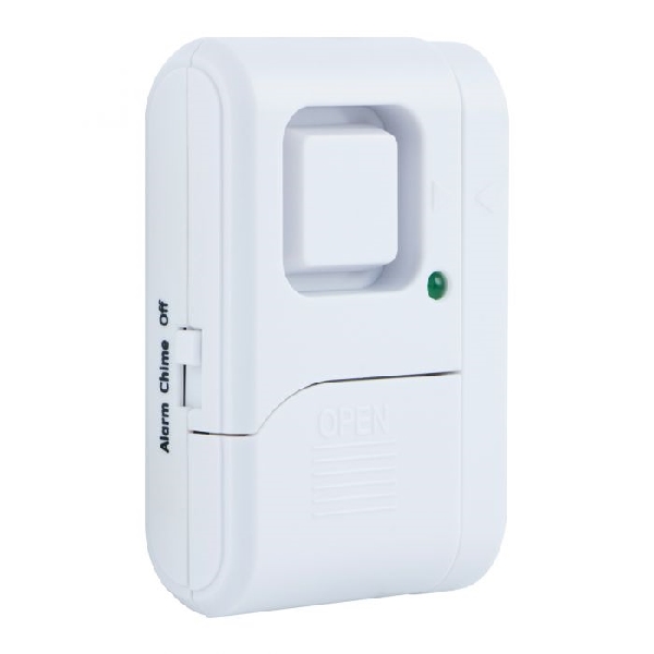 GE 56789 Wireless Window/Door Alarm, 150 ft Detection, Alarm: Audio, Siren, Door, Window Mounting - 2