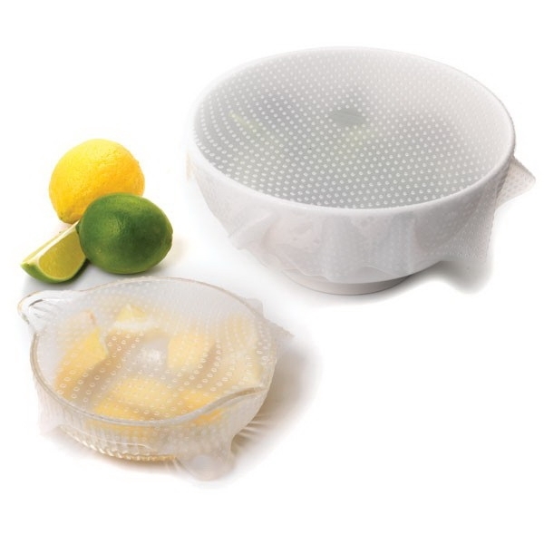 Norpro 529 Bowl Cover, 10-1/4 in L, 10-1/4 in W, Silicon, Clear - 2