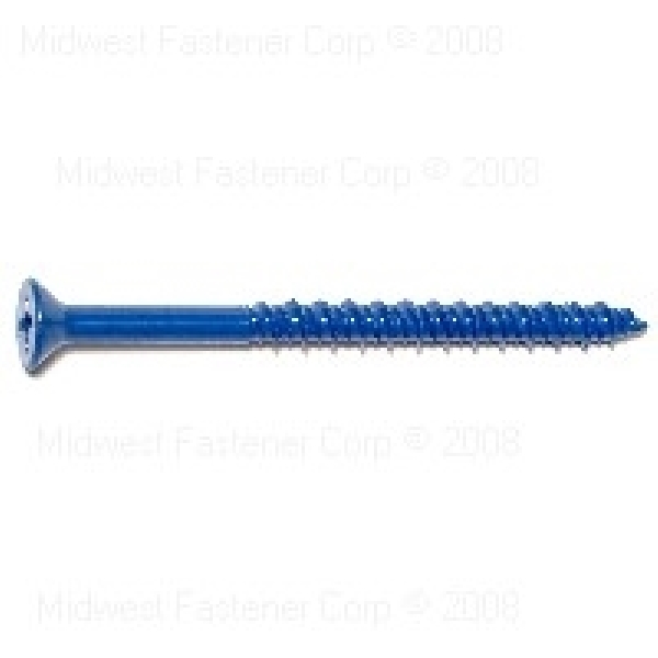 09276 Masonry Screw, 2-3/4 in L, Steel