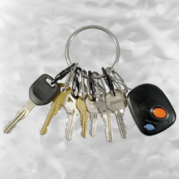 BRG-M1-R3 Key Chain Ring, Round Ring, 2 in Ring, Stainless Steel
