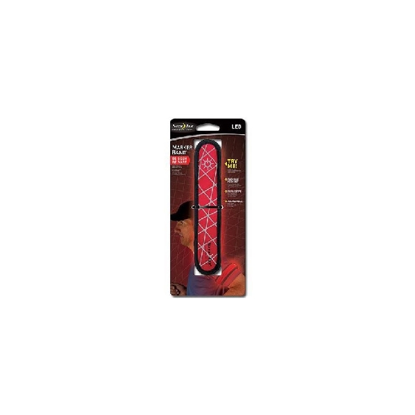 Nite Ize NABW-03 Marker Band, CR2032 Battery, Lithium Battery, LED Lamp, Fixed Beam, 100 hr Run Time, Red