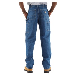 Carhartt B73-DST-40X30 Utility Logger Jeans, 40 in Waist, 30 in L Inseam, Darkstone, Loose Fit - 2