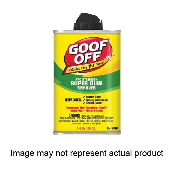 Goof Off FG677 Super Glue Remover, 4 oz, Liquid, Clear - 1