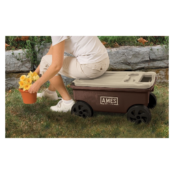 AMES 1123047100 Yard Lawn Cart, 4-Wheel, 7 in Wheel, Axle Wheel - 3