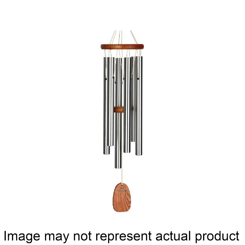 AGMS Amazing Grace Chime, Aluminum/Wood, Silver