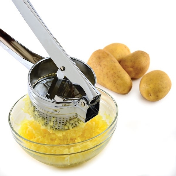 Norpro 162 Potato Ricer, 20 oz, 10-1/4 x 4 x 3-1/4 in, Chrome - 2