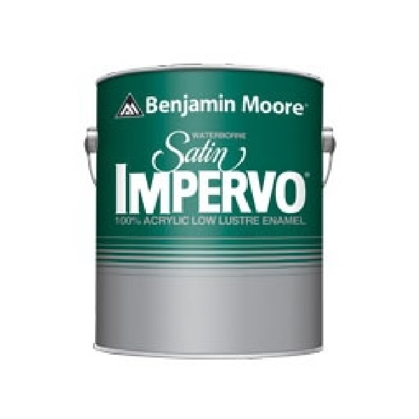 Benjamin Moore Impervo N314 Series N31401-004 Enamel Paint, Satin Sheen, White, 1 qt, Can