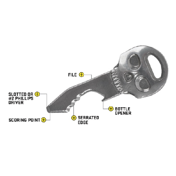 Nite Ize Doohickey KMTSK-11-R3 Key Tool, Stainless Steel