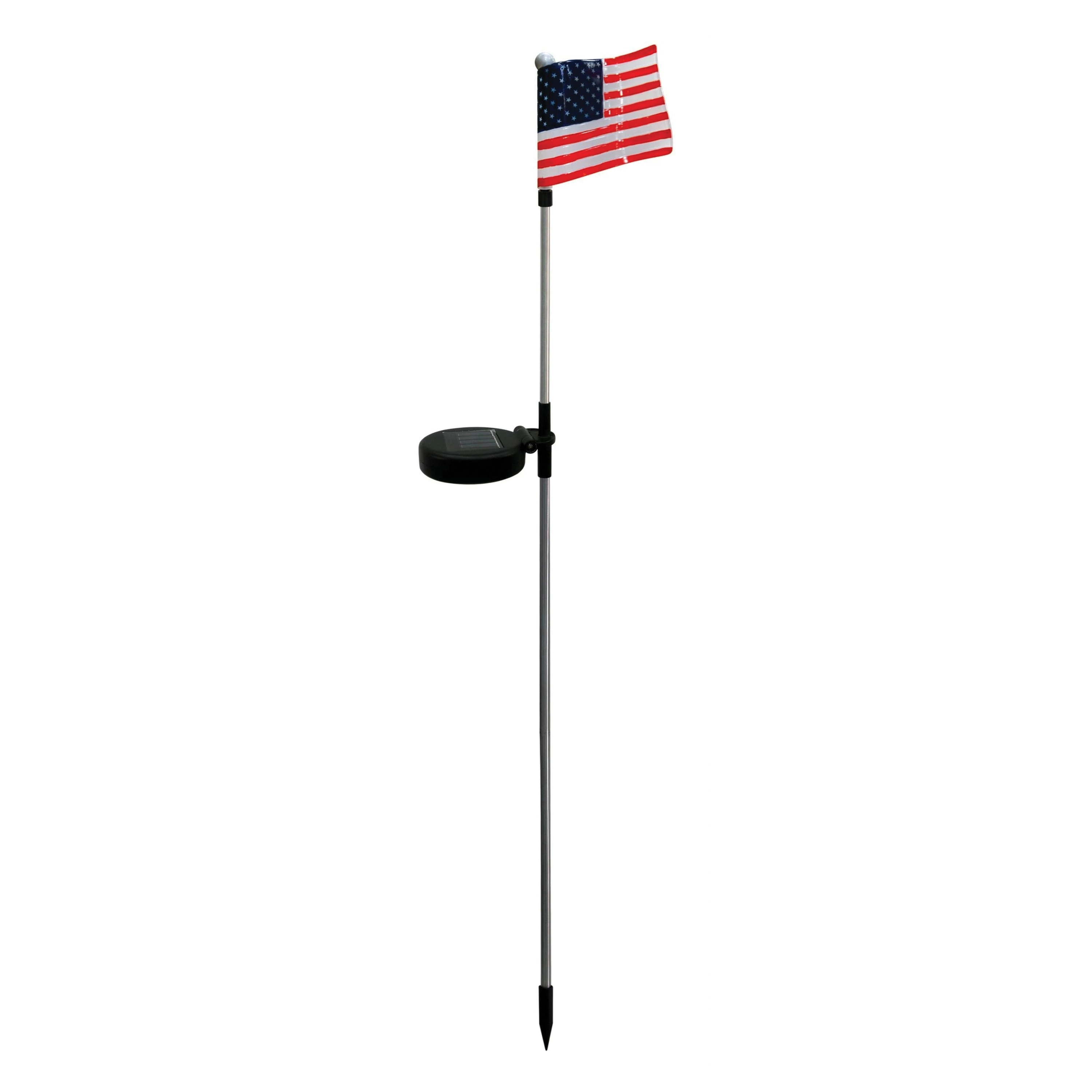 Alpine SLC192ABB Solar Garden Stake, Flag, Assorted