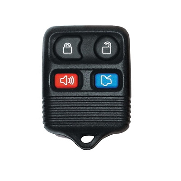 19FORD800S Key Fob Shell, For: Ford Vehicle Remote, 4-Button, Plastic, Black