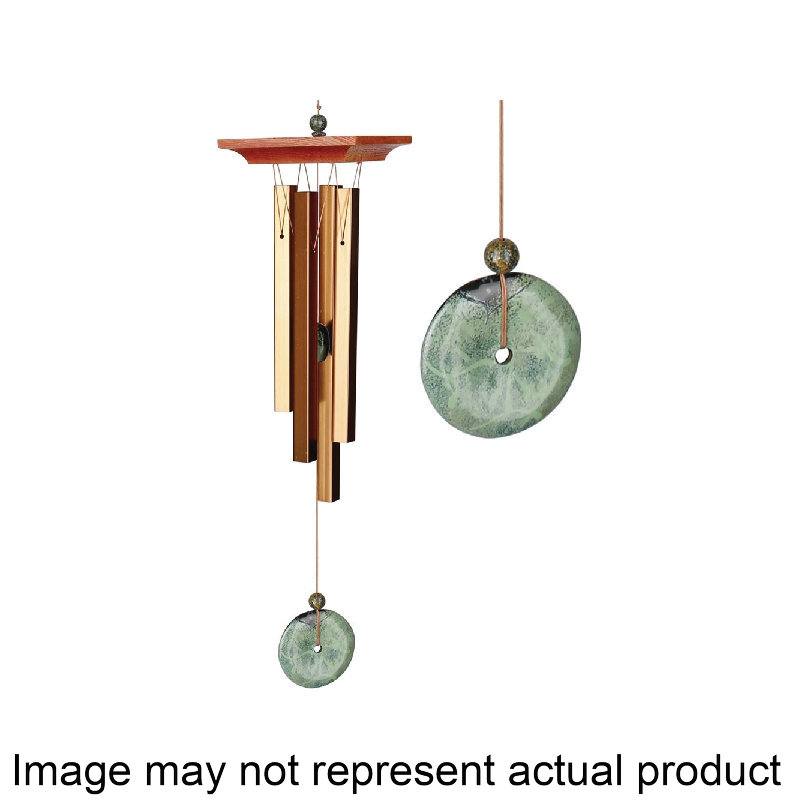 WTBR Turquoise Chime, Aluminum/Wood, Bronze
