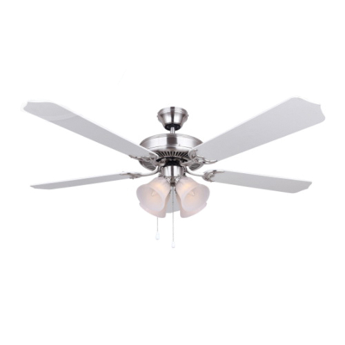 St. James Ceiling Fan, Canarm, 52 in Dia, White/Brushed Pewter - 5