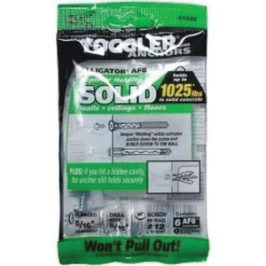 Midwest Fastener TOGGLER 650490 Alligator Anchor, 5/16 in Dia, 1/PK