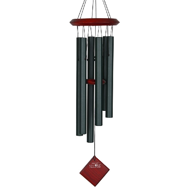 ENCORE DCE27 Pluto Chime, Aluminum/Wood, Evergreen, Satin