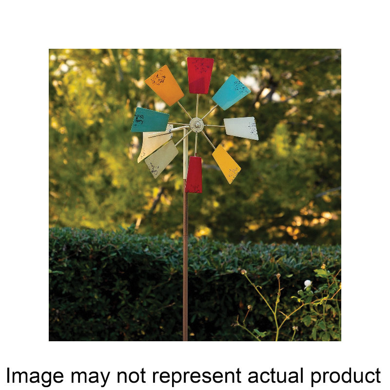Alpine KIY102MC Windmill Stake, 52 in H, Metal, Individual Product Color may vary