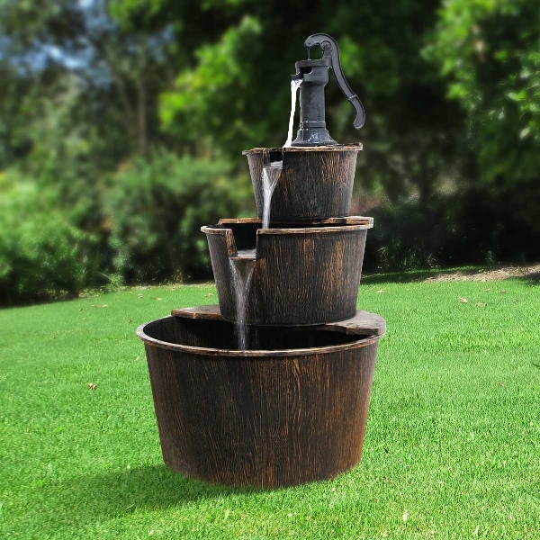 Alpine TEC234BR Pump and Barrels Fountain - 2