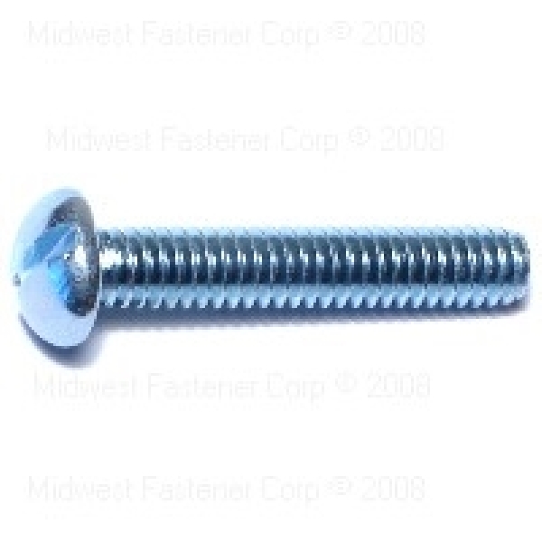 MIDWEST FASTENER 01705 Machine Screw, #12-24 Thread, 1-1/4 in L, Slotted Drive, 100 PK - 1