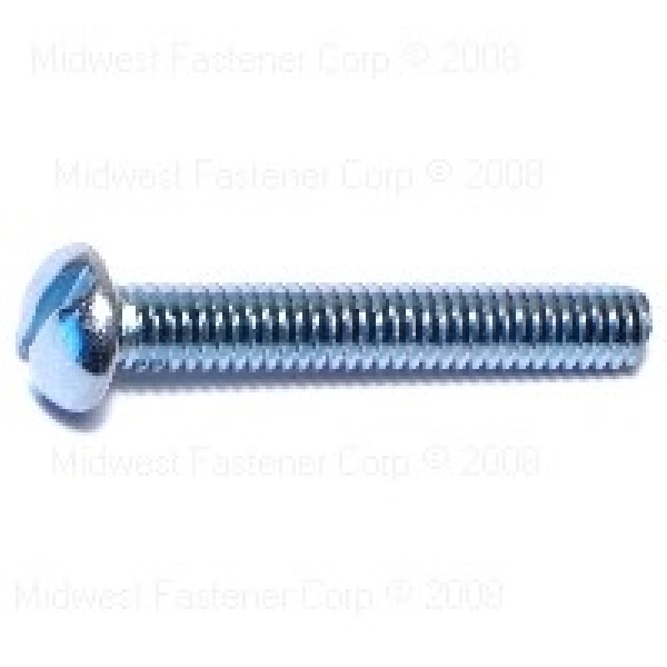 MIDWEST FASTENER 01706 Machine Screw, #12-24 Thread, 1-1/2 in L, Slotted Drive, 100 PK - 1