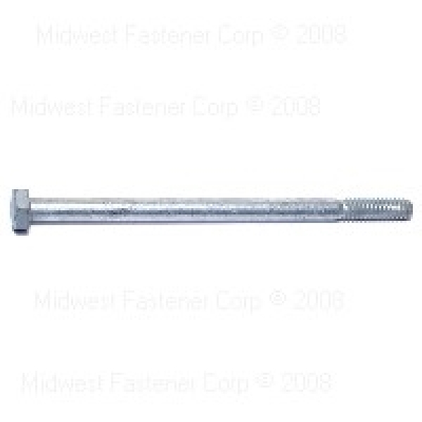 05362 Hex Bolt, 1/4-20 Thread, 4-1/2 in OAL, 2 Grade, Galvanized Steel, Coarse Thread