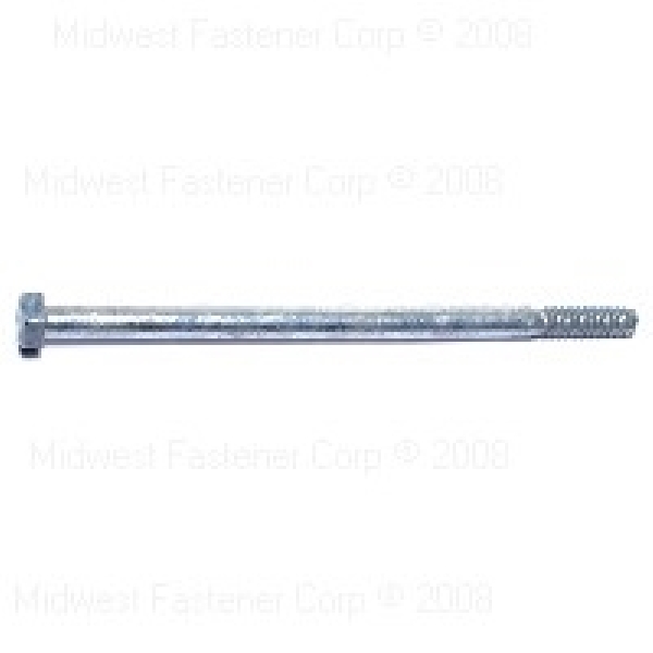 05363 Hex Bolt, 1/4-20 Thread, 5 in OAL, 2 Grade, Galvanized Steel, Coarse Thread