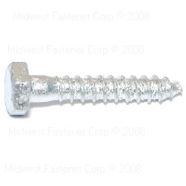 05556 Lag Screw, 1/4-10 Thread, 1-1/2 in OAL, 2 Grade, Galvanized Steel, SAE Measuring