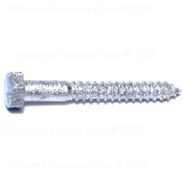 05569 Lag Screw, 5/16 in Thread, 2-1/2 in OAL, 2 Grade, Galvanized Steel, SAE Measuring